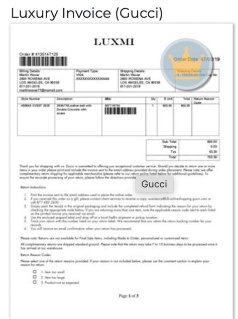 gucci invoice|gucci affirm.